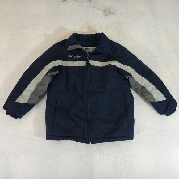 COLUMBIA VERTEX YOUTH SIZE 8 JACKET BLUE AND TWO TONE GREY - Picture 1 of 5